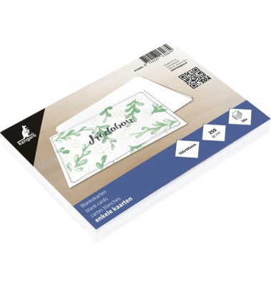 Einzelkarten 105x150mm 250g wei&szlig; 50 St&uuml;ck
