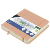 Skizzenbuch 12x12cm Altrosa HC 80Bl 140g