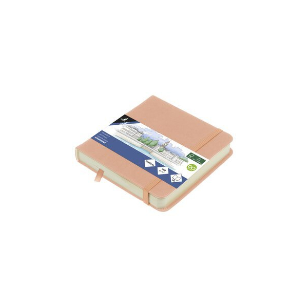 Alpedia Skizzenbuch 12x12cm Altrosa HC 80Bl 140g 8712127137034 Alpedia