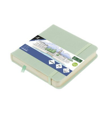 Skizzenbuch 12x12cm Mint HC 80Bl 140g