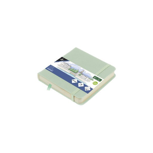 Alpedia Skizzenbuch 12x12cm Mint HC 80Bl 140g 8712127137058 Alpedia