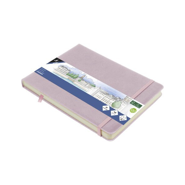 Alpedia Skizzenbuch A5 quer violett HC 80Bl 140g 8712127137188 Alpedia