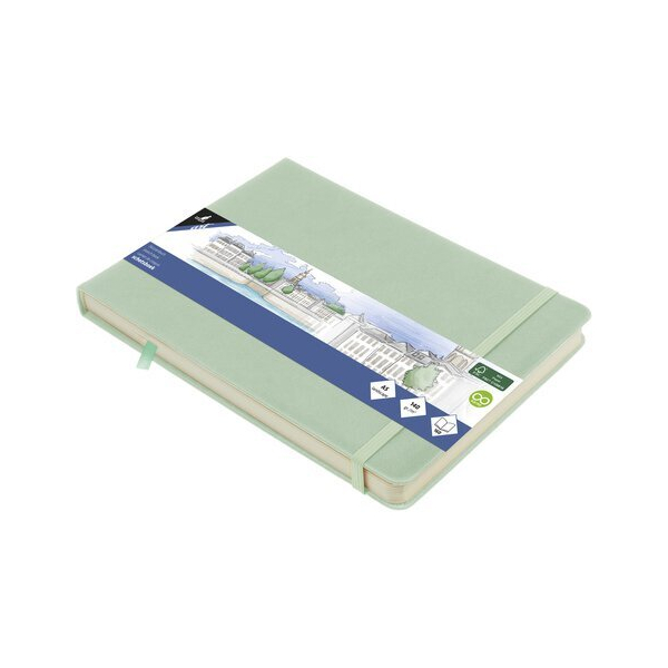 Alpedia Skizzenbuch A5 quer mint HC 80Bl 140g 8712127137195 Alpedia