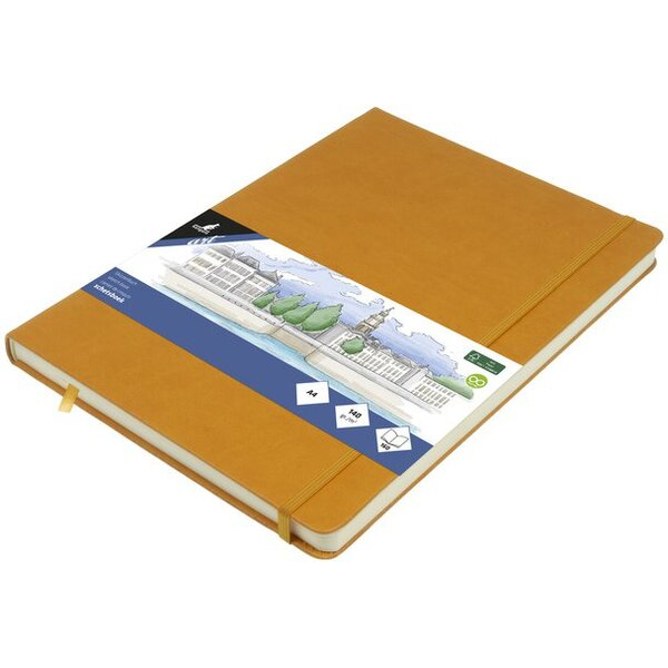 Alpedia Skizzenbuch A4 ockergelb HC 80Bl 140g 8712127137249 Alpedia