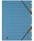 Ordnungsmappe Karton-Ordnungsmittel-Serie K-3010-12, 1-12, blau, Din A4, 12 F&auml;cher