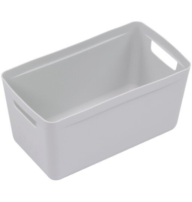 Aufbewahrungsbox K-670121, 8 Liter (Deckel muss seperat bestellt werden), au&szlig;en 323x183x165mm, Kunststoff (Polypropylen (PP) gra
