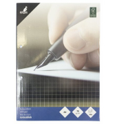 Briefblock K-5424, ohne / kariert, A4, 70g, blau, 100 Blatt
