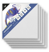 Leinwand 10x10cm Set 5 St&uuml;ck 3mm