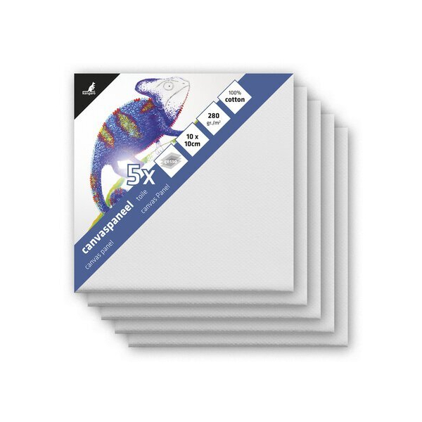 Alpedia Leinwand 10x10cm Set 5 Stück 3mm 8712127145640 Alpedia 5 Stück
