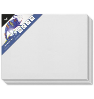 Platten-Leinwand wei&szlig;, K-803040, 30x40cm, rechteckig, 280g