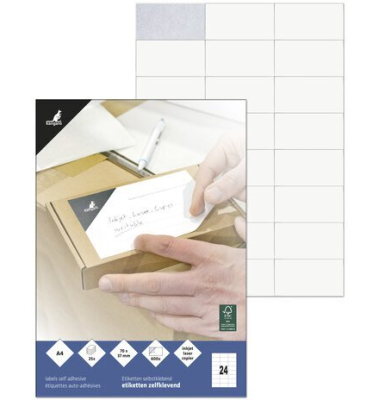 Etiketten ILK 70x37mm 25Bl 24Blatt