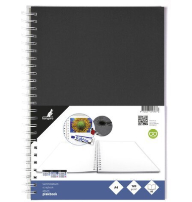 Sammelalbum A4 120g 40 Blatt schwarz