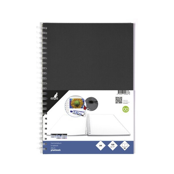 Alpedia Sammelalbum A4 120g 40 Blatt schwarz 8712127154383 Alpedia