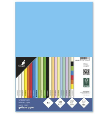 Kopierpapier K-0043F230 azurblau A4 120g