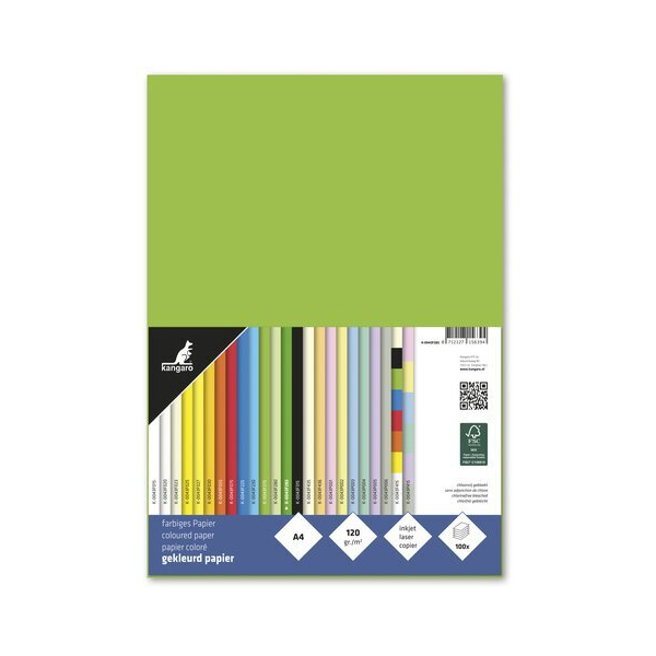 Kangaro Kopierpapier K-0043F285 hellgrün A4 120g 8712127156394 Kangaro