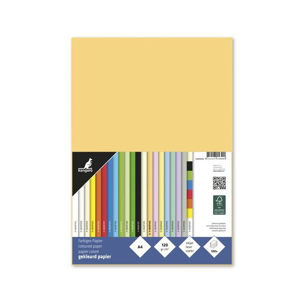 Kangaro Kopierpapier K-0043F436 dunkelchamois A4 120g 8712127156400 Kangaro