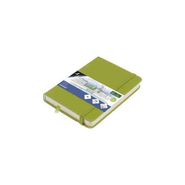 Alpedia Skizzenbuch A6 Lime Green HC 80Bl 140g 8712127159258 Alpedia