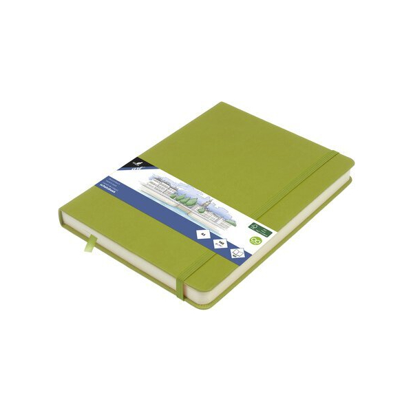 Alpedia Skizzenbuch A5 Lime Green HC 80Bl 140g 8712127159302 Alpedia