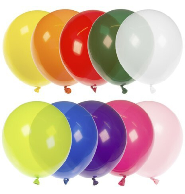 Ballons 30cm farb.sortiert 100 St&uuml;ck