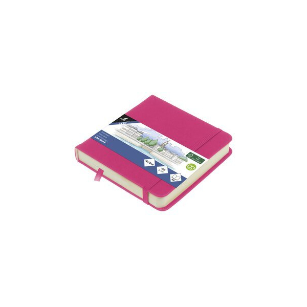 Alpedia Skizzenbuch 12x12cm Hot Pink 80Bl 140g 8712127160117 Alpedia