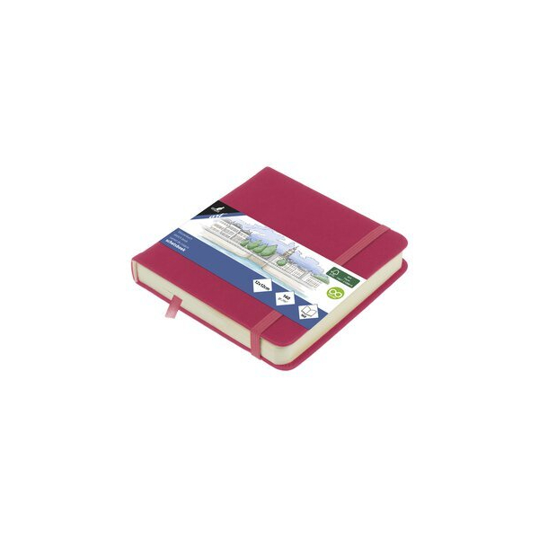 Alpedia Skizzenbuch 12x12cm Ruby HC 80Bl 140g 8712127160124 Alpedia