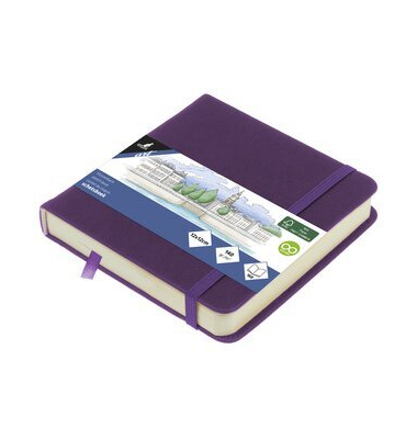 Skizzenbuch 12x12cm purHeart 80Bl 140g