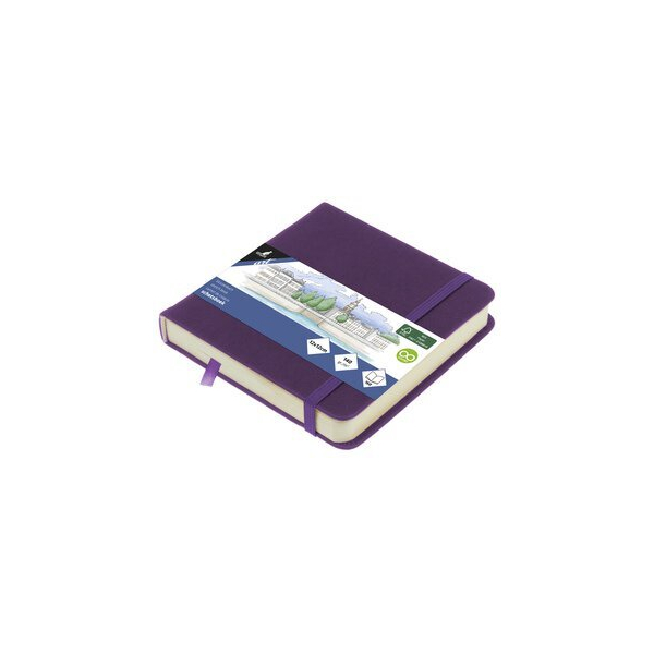 Alpedia Skizzenbuch 12x12cm purHeart 80Bl 140g 8712127160131 Alpedia