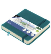 Skizzenbuch 12x12cm Darkt&uuml;rkis 80Bl 140g