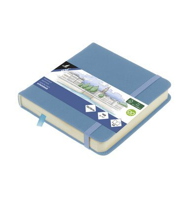 Skizzenbuch 12x12cm Sky Blue 80Bl 140g