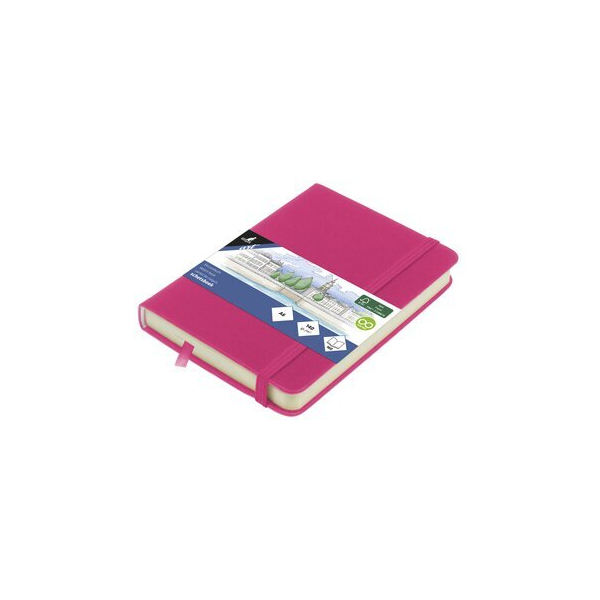 Alpedia Skizzenbuch A6 Hot Pink HC 80Bl 140g 8712127160179 Alpedia