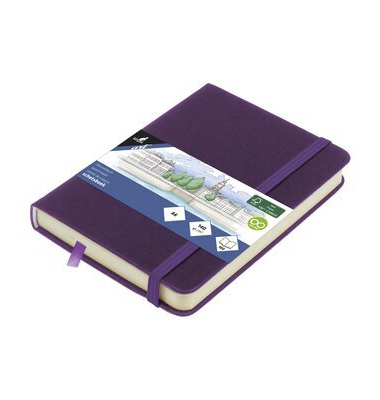 Skizzenbuch A6 purple Heart HC 80Bl 140g