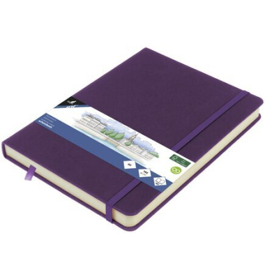 Skizzenbuch A5 purple Heart HC 80Bl 140g