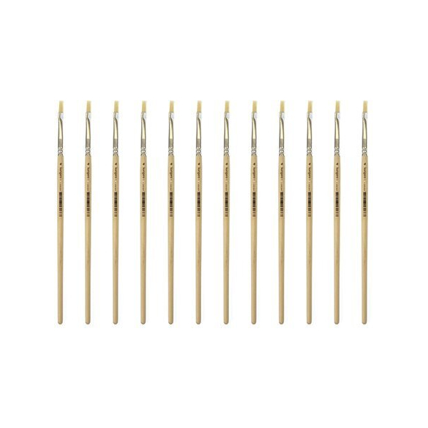 Kangaro Pinsel Lyoner, K-840304, Größe 04, flache Spitze 8712127160667 Kangaro 12 Stück