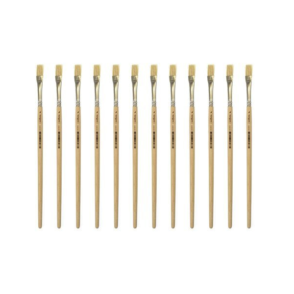 Kangaro Pinsel Lyoner, K-840308, Größe 08, flache Spitze 8712127160681 Kangaro 12 Stück