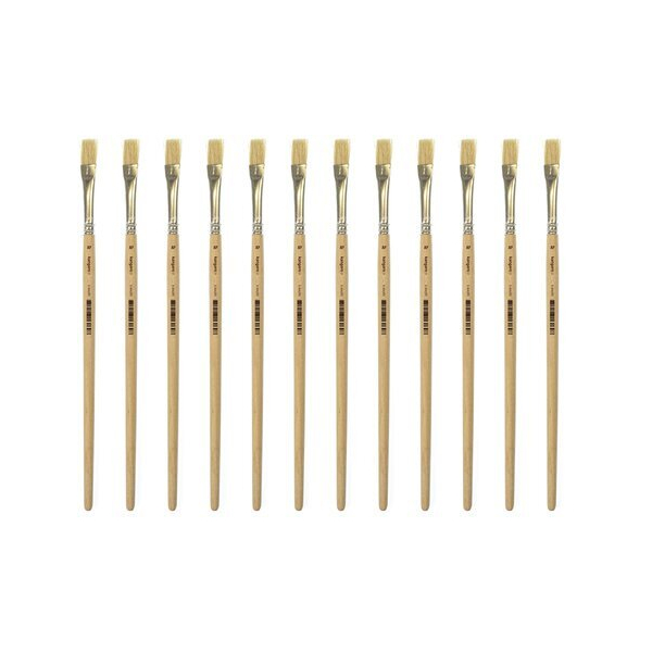 Alpedia Lyoner Pinsel 10 kurz unlack. Holz 12 Stück 8712127160698 Alpedia 12 Stück