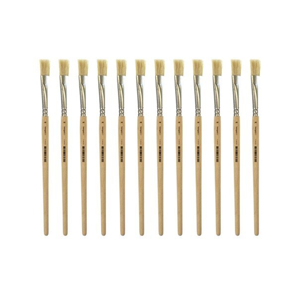 Alpedia Lyoner Pinsel 14 kurz unlack. Holz 12 Stück 8712127160711 Alpedia 12 Stück