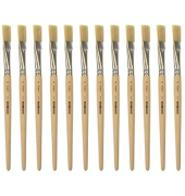 Lyoner Pinsel #16 kurz unlack. Holz 12 St&uuml;ck
