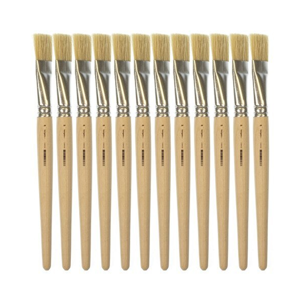 Alpedia Lyoner Pinsel 24 kurz unlack. Holz 12 Stück 8712127160766 Alpedia 12 Stück