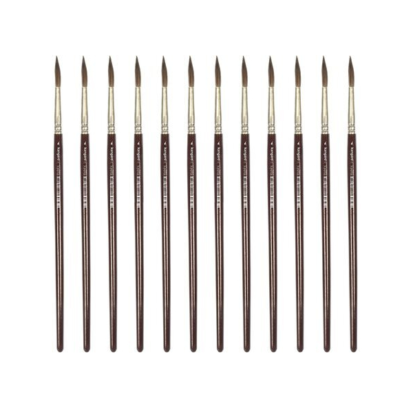 Alpedia Runder Pinsel 6 kurz lack. Holz 12 Stück 8712127160797 Alpedia 12 Stück