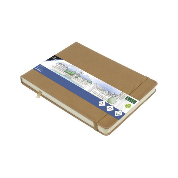 Alpedia Skizzenbuch A5 quer Taupe HC 80Bl 140g 8712127162968 Alpedia