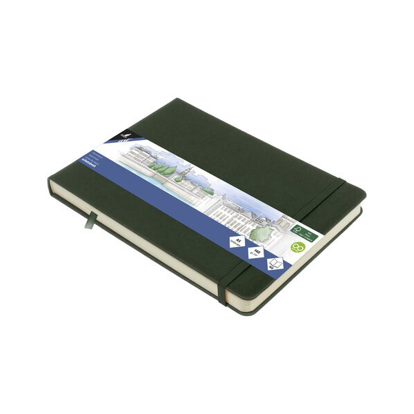 Alpedia Skizzenbuch A5q ForestGreen HC 80Bl 140g 8712127162982 Alpedia