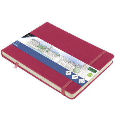 Skizzenbuch A5 quer Ruby HC 80Bl 140g