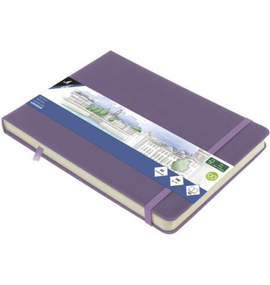 Skizzenbuch A5q Heatherpurple 80Bl140g