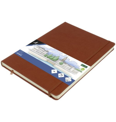 Skizzenbuch A4 Cognac HC 80Bl 140g