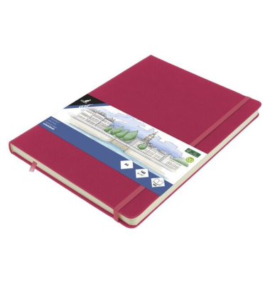Skizzenbuch A4 Ruby HC 80Bl 140g