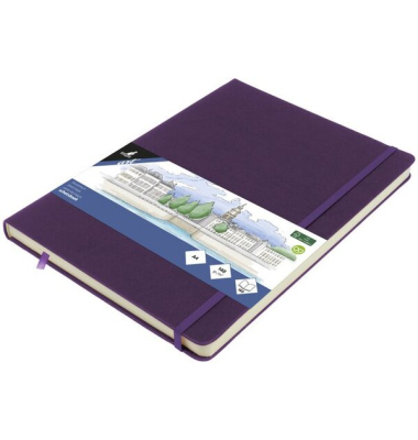Skizzenbuch A4 purple Heart HC 80Bl 140g
