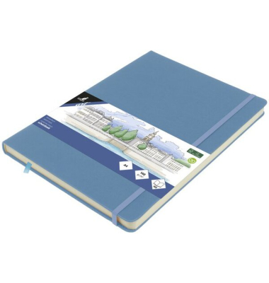 Skizzenbuch A4 Sky Blue HC 80Bl 140g
