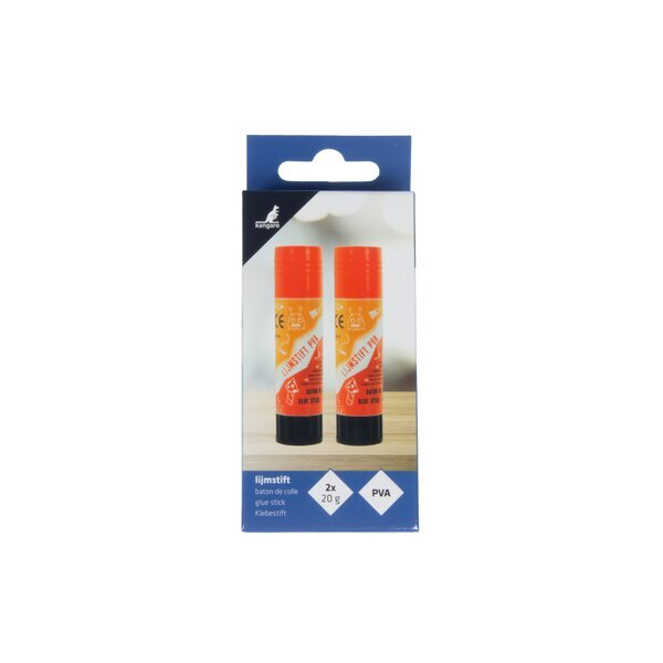 Kangaro Klebestift K-450401-2, 2x20g, Blisterpackung mit 2 Stück 8712127164238 Kangaro 2 Stück
