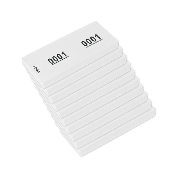 Alpedia Nummernblock 42x105mm 70g 1-1000 weiß 8712127165402 Alpedia