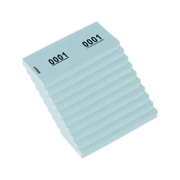 Alpedia Nummernblock 42x105mm 70g 1-1000 Blau 8712127165419 Alpedia